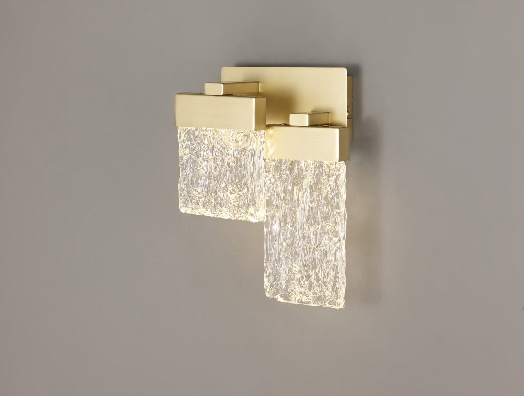 Led wall lights | Brushed Gold Wall Light