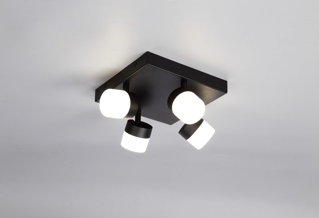 Bold LED 4 Light Ceiling Light Matt black