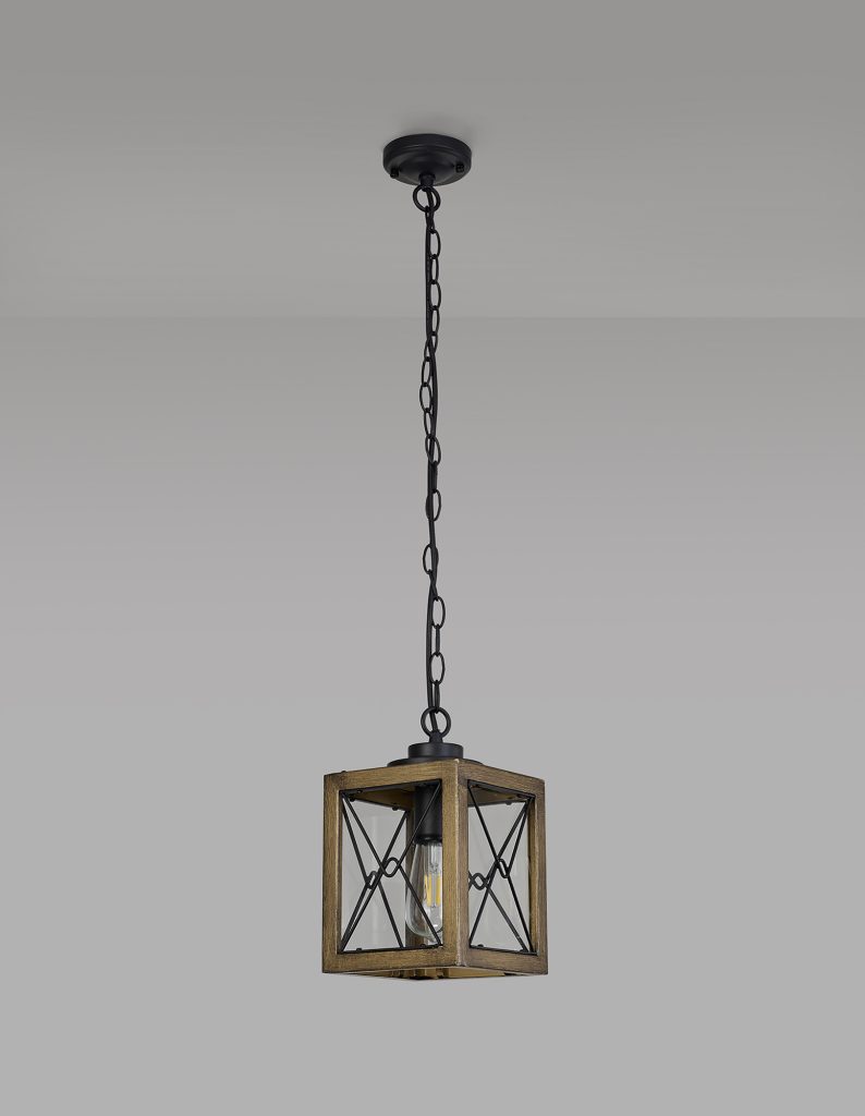 Regal Outdoor Pendant Gold and Black