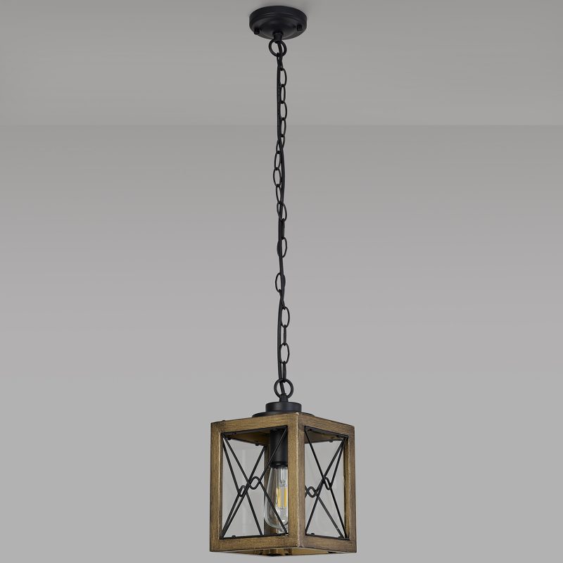 Regal Outdoor Pendant Gold and Black