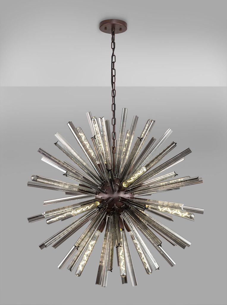 16 Light Pendant Bronze Oxide