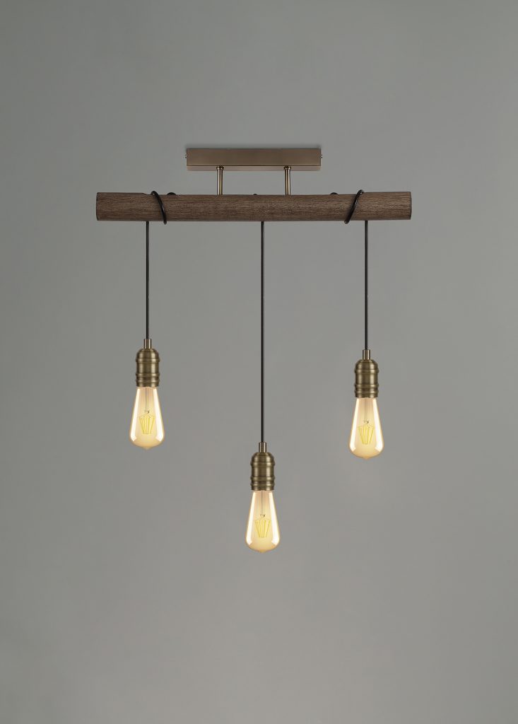 Kitchen Island Pendant Light | Oak Wooden Bar Pendant