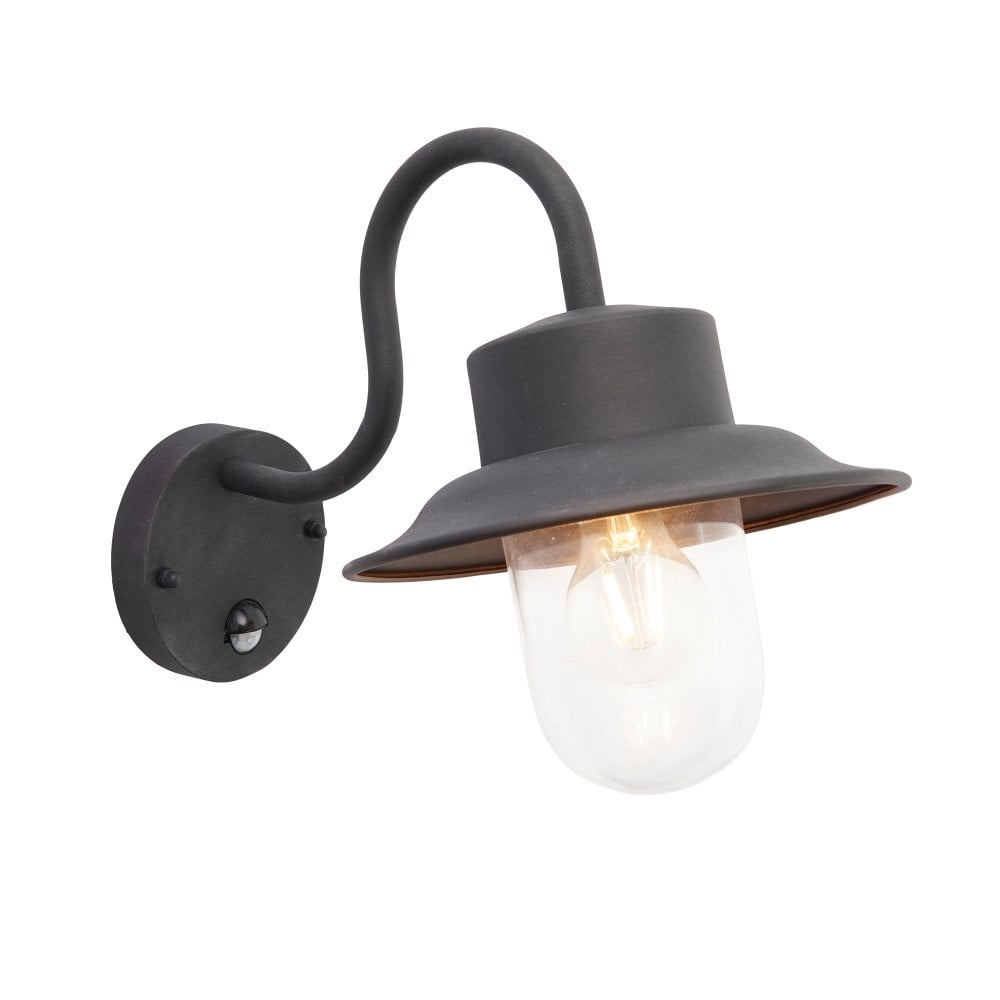 Outdoor Pir Wall Lights | Black Fisherman Pir Light