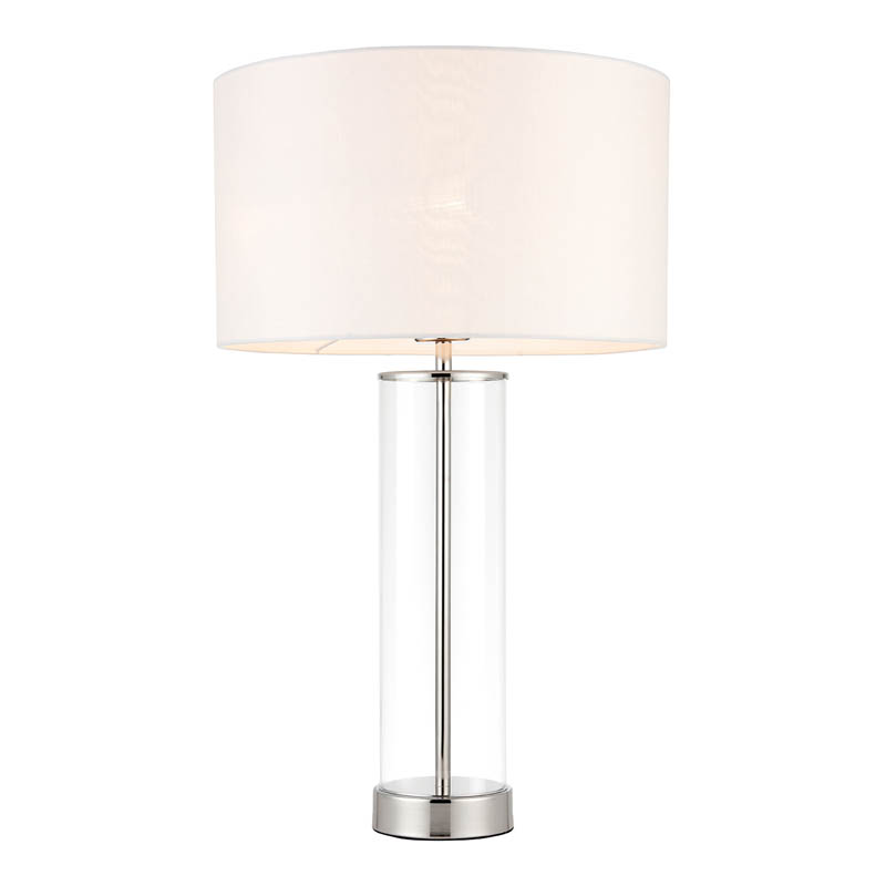 Bright Nickel Table Lamp | Modern Table Lamp