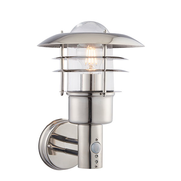Stainless Steel PIR Wall Light | Outdoor PIR Wall Lights