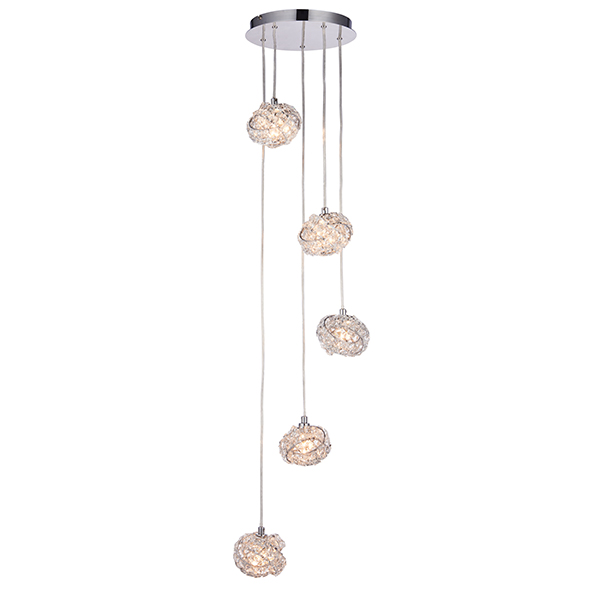 5lt Crystal Spiral Pendant | Crystal Pendant Light