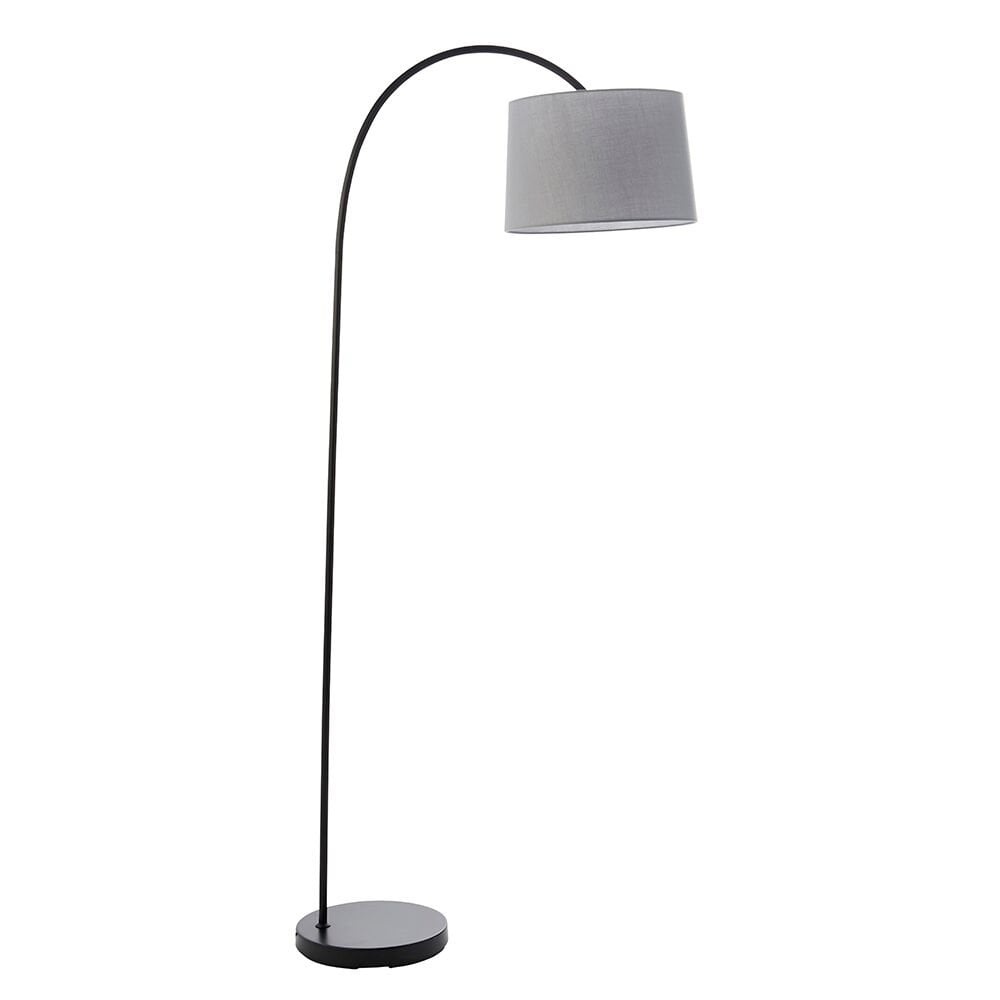 Matt Black Curved Floor Lamp | Modern Arc Floor Lamps