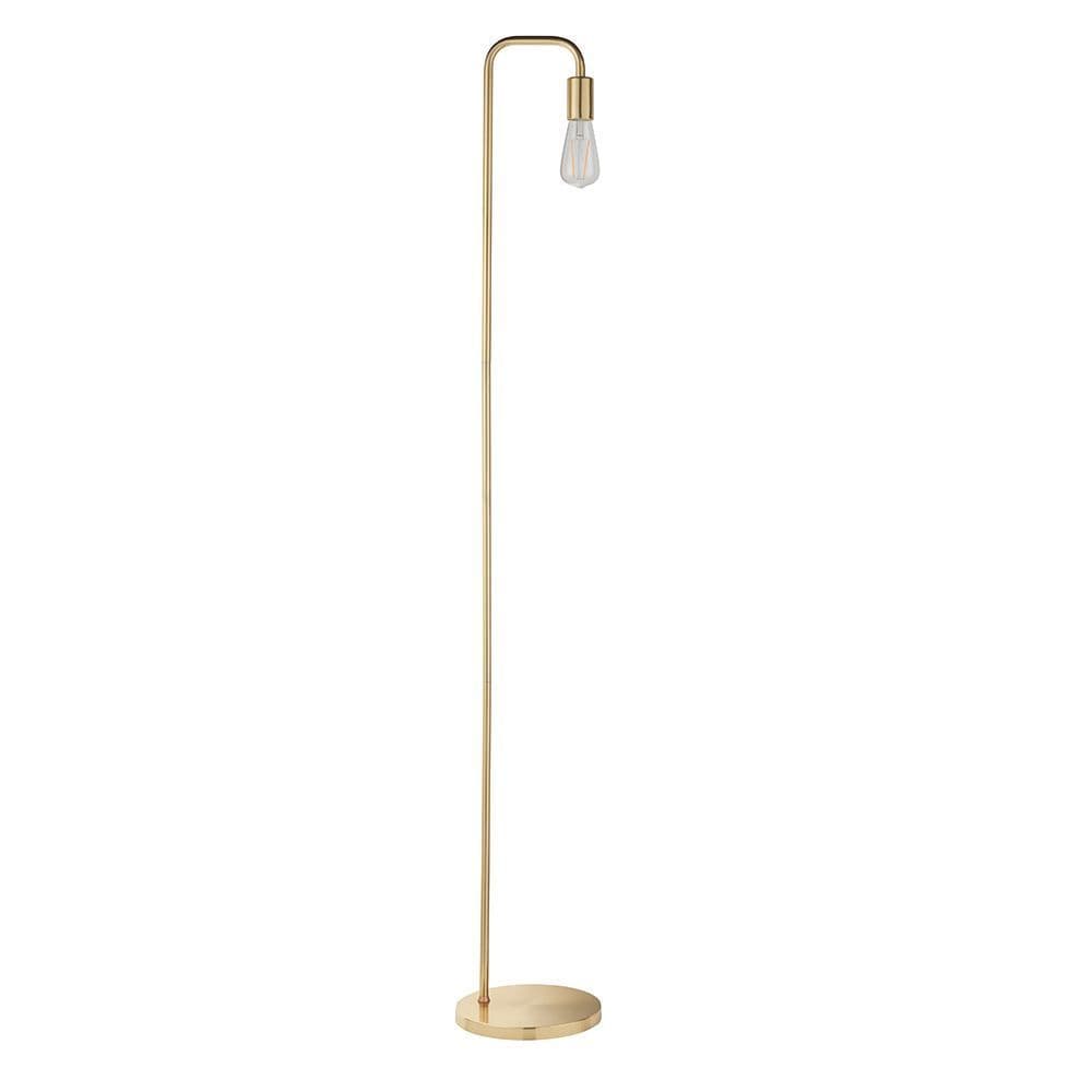 Modern Satin Brass Floor Lamp | Brass Floor Lamps