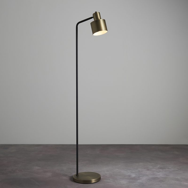 Floor Reading Lamps | Brass Black Floor Lamp