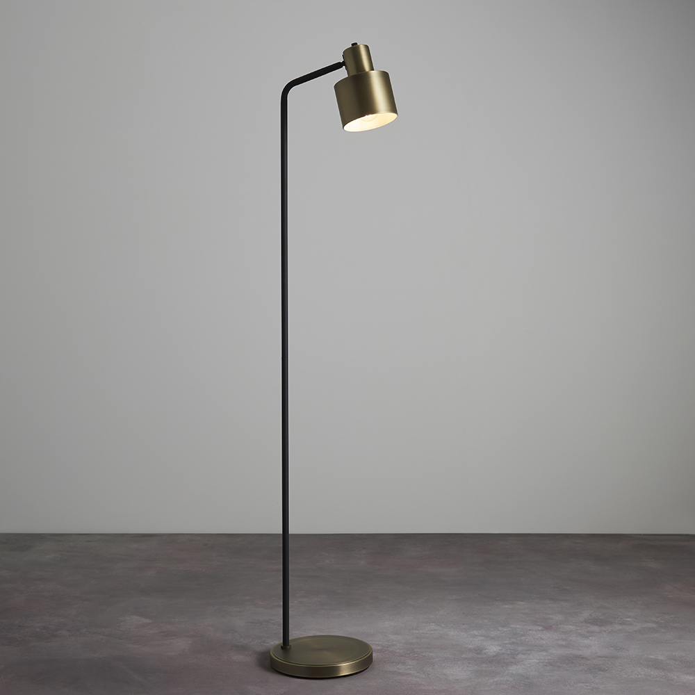 Floor Reading Lamps | Brass Black Floor Lamp