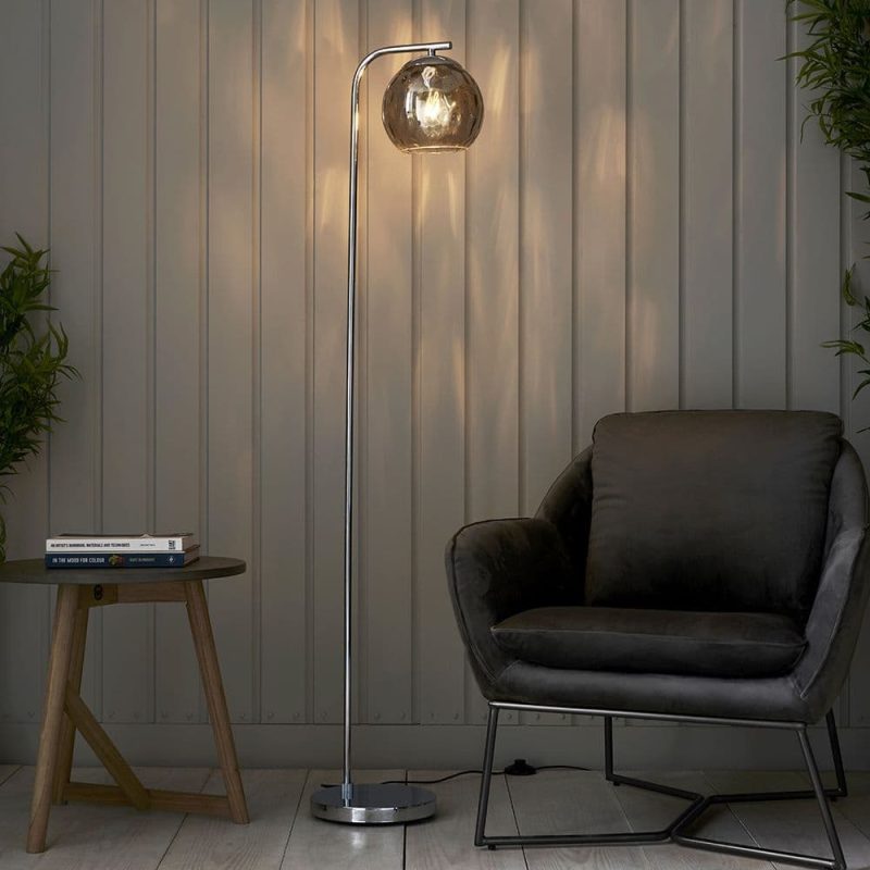 Polished Chrome Floor Lamp | Modern chrome floor lamps