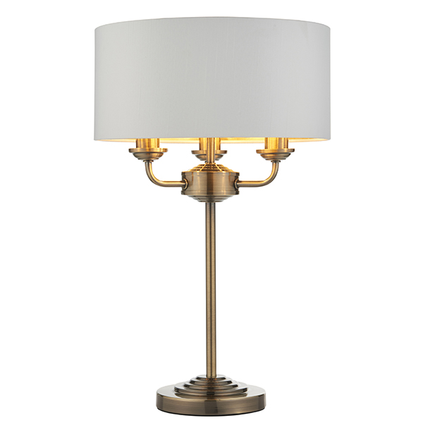 Antique Brass Table Lamps | Classic Modern 3lt Table Lamp
