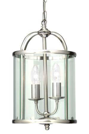 O553512 AC Satin Chrome Ceiling Lantern