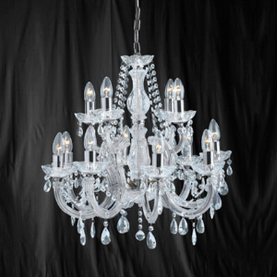 9139912 12 Light Chrome Chandelier