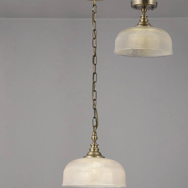 Kitchen Pendant Lights | Bistro Pendant Antique Brass