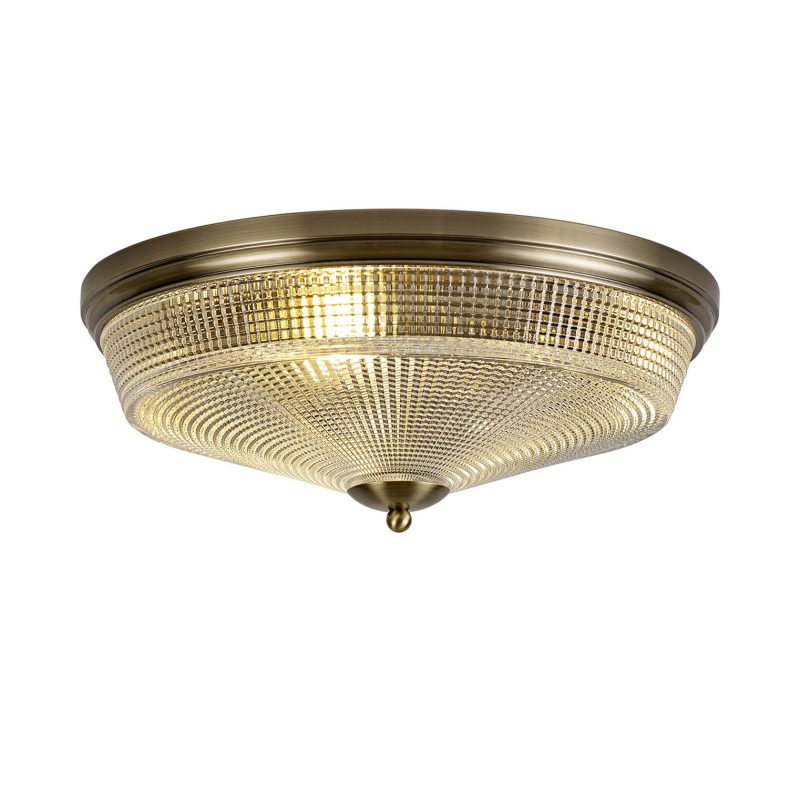 Flush Ceiling Lights | Flush Ceiling Antique Brass