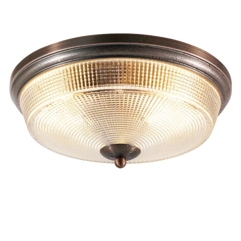 4001443 Sherborne Bronze Flush Bathroom Ceiling Light