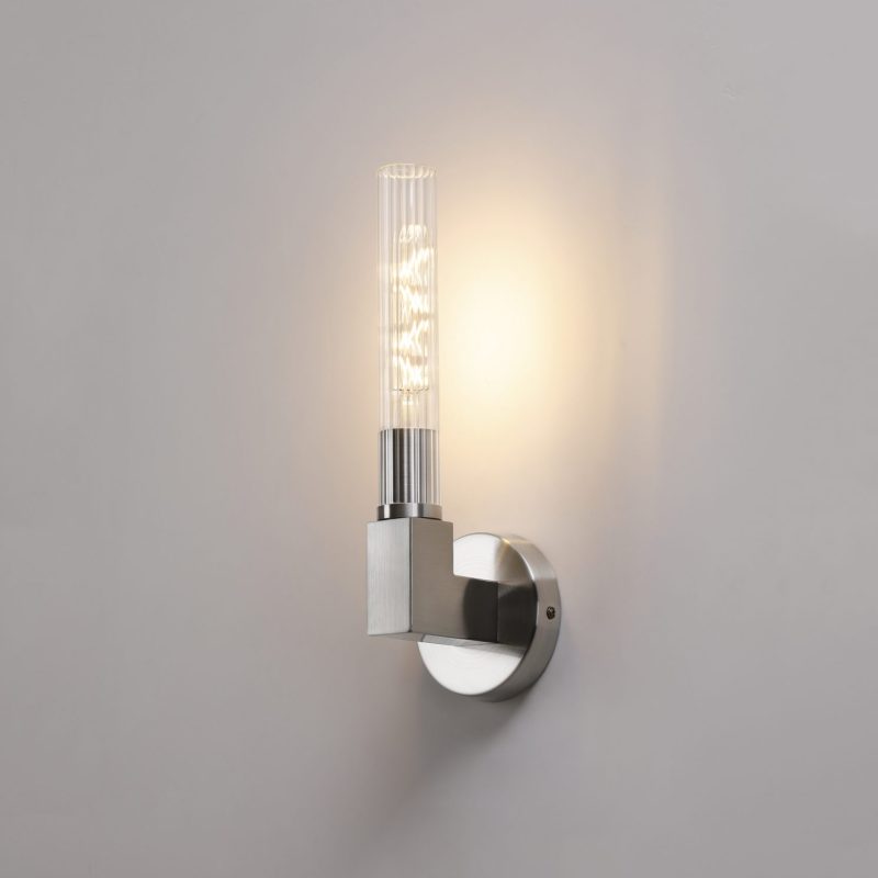 Bathroom Wall Light Satin Nickel | Bathroom Wall Light