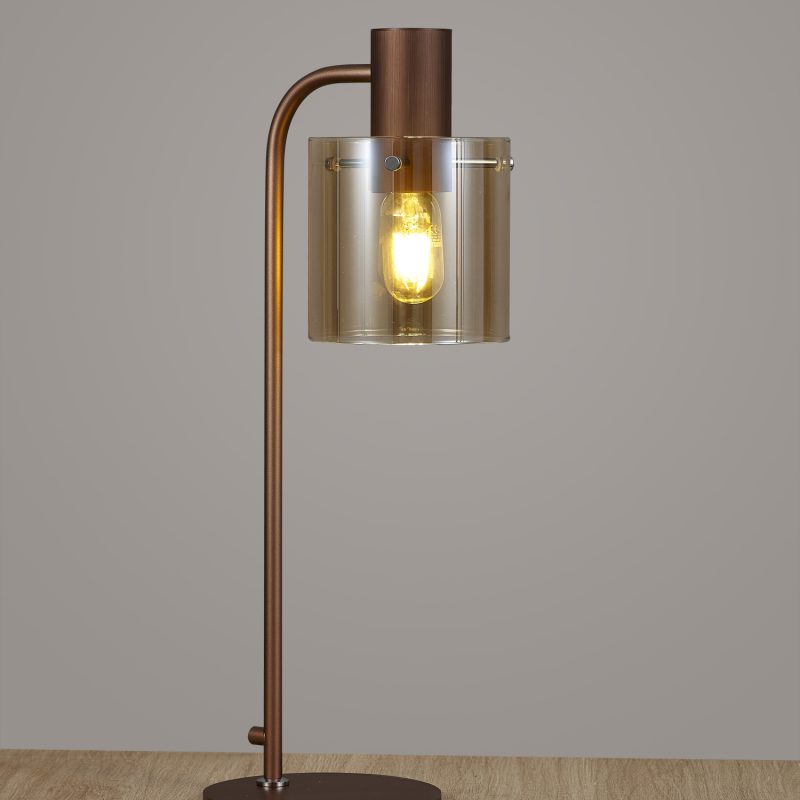 Amber Glass Table Lamp | Modern Table Lamps