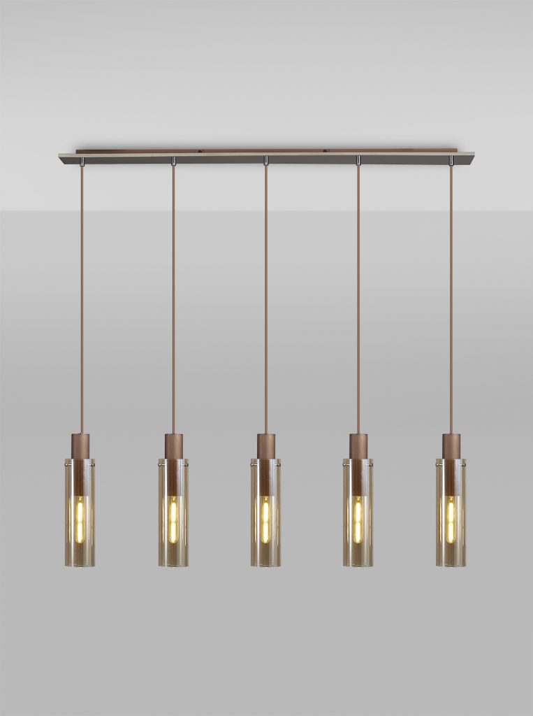 Kitchen Island Pendant Lights | 5 Light Linear Bar