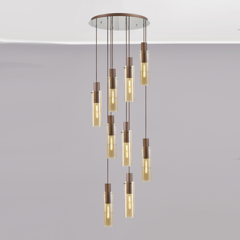 Stairwell Pendant | 9 Light Stairwell pendant