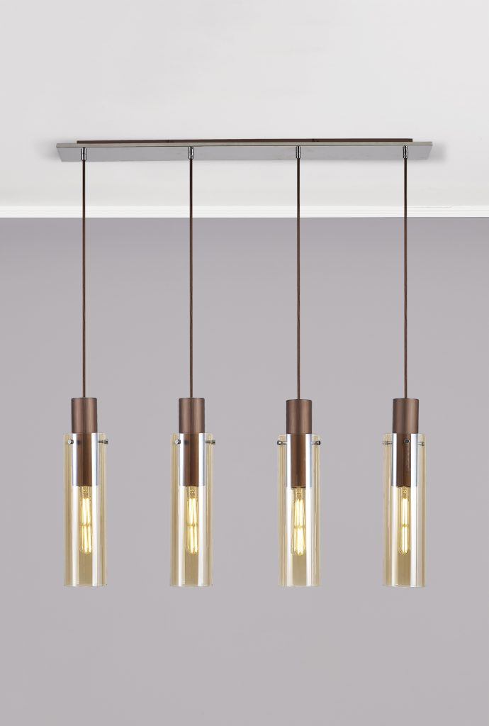 Kitchen Island Pendant Light | Linear 4 Light Pendant