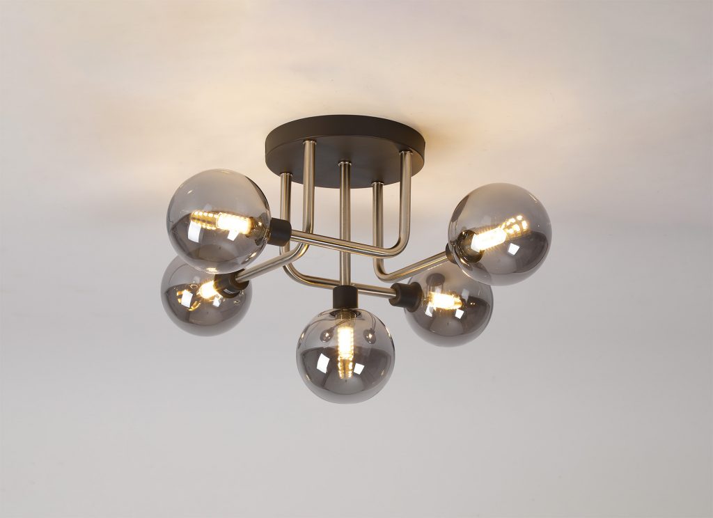 Graphite & Nickel Ceiling Light | Modern ceiling lights