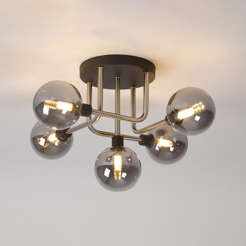 Graphite & Nickel Ceiling Light | Modern ceiling lights