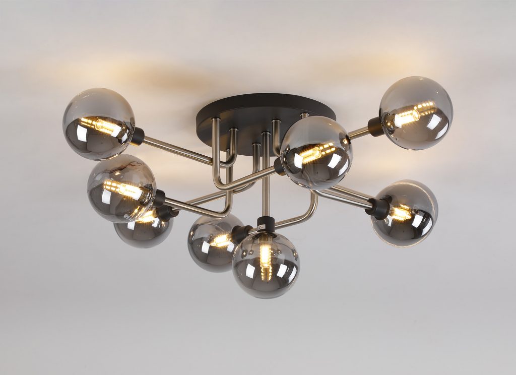 Graphite & Nickel Ceiling Light | Modern Ceiling Lights