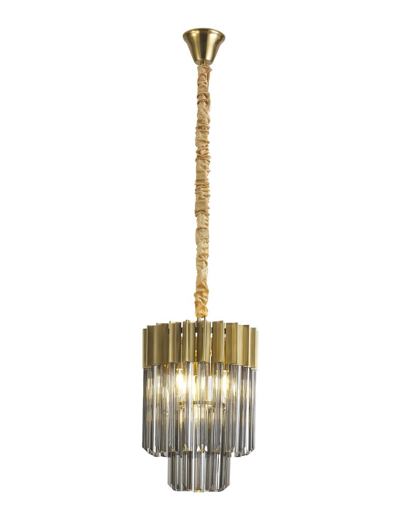 Brass Ceiling Pendant | Brass Glass Ceiling Pendant