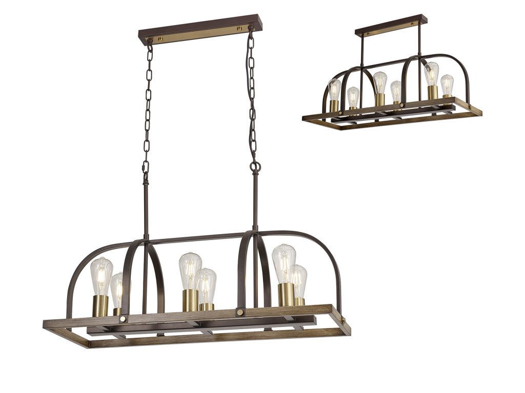 Kitchen Island Pendant Light | Antique Bronze Lantern Pendant