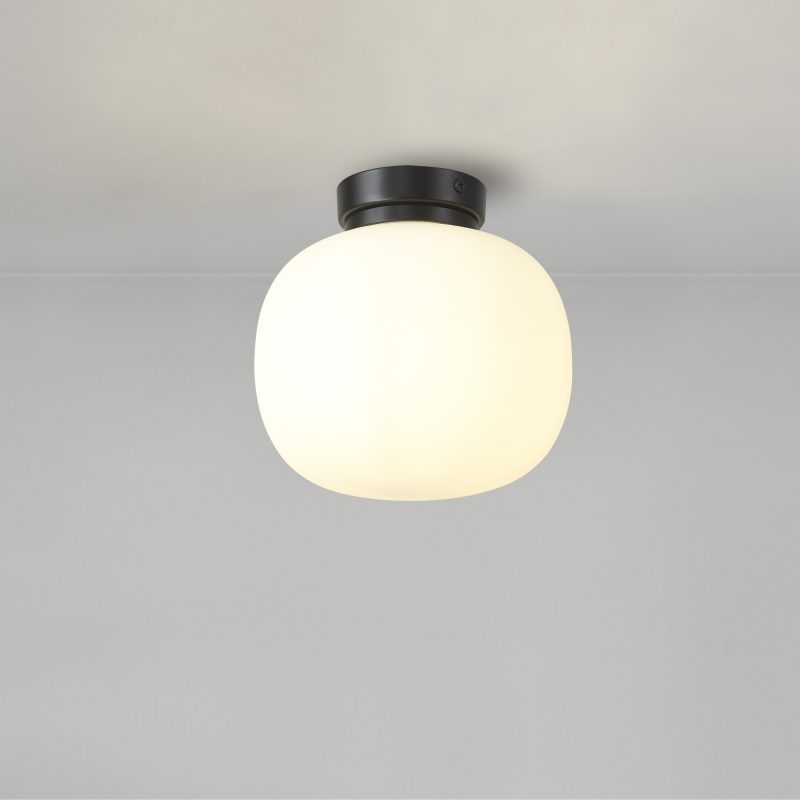 Flush Ceiling Lights | Shell Black Ceiling Light