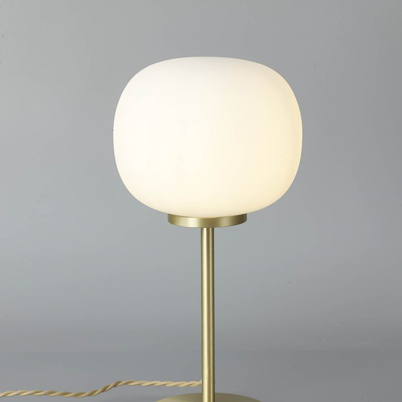 400987 Shell 1 Light Satin Gold Table Lamp