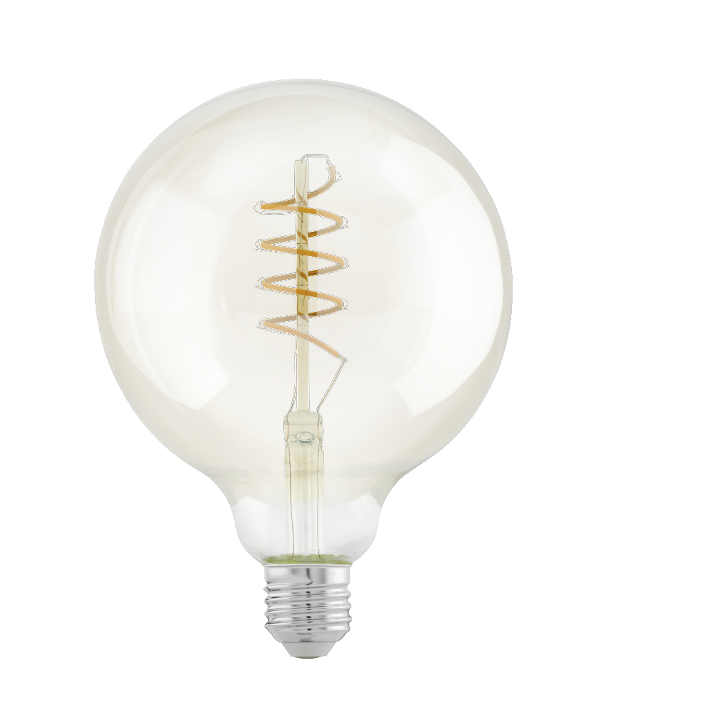 4w Swirl Amber Large Globe