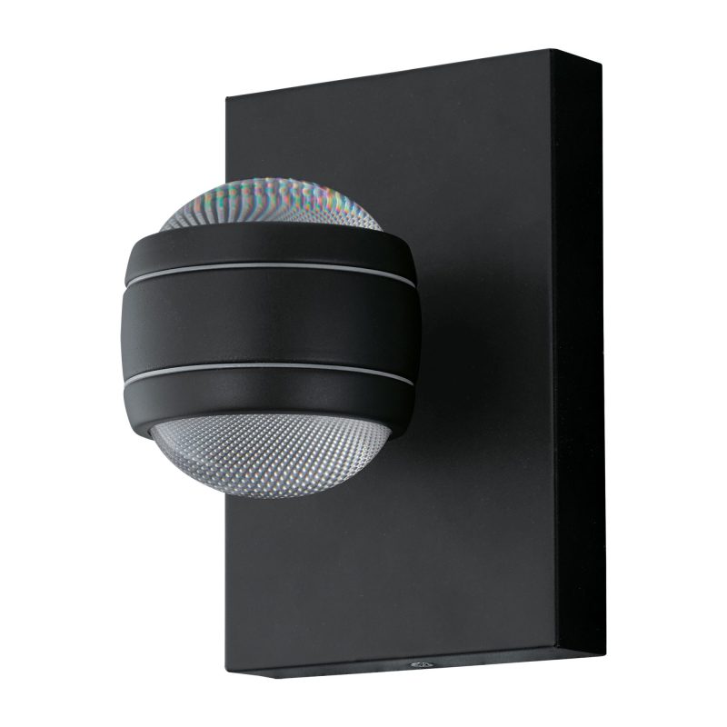 LED Up and Down Wall Light Black
