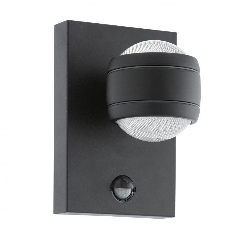 4096021 Outdoor Black Pir Wall Light