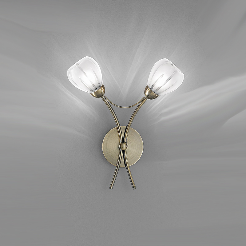 4122072 Clorris twin wall light Bronze