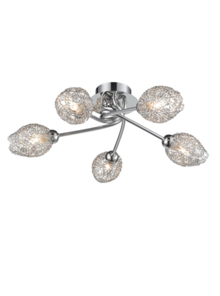 Chrome Ceiling Lights | Ocean 5Lt Light Chrome