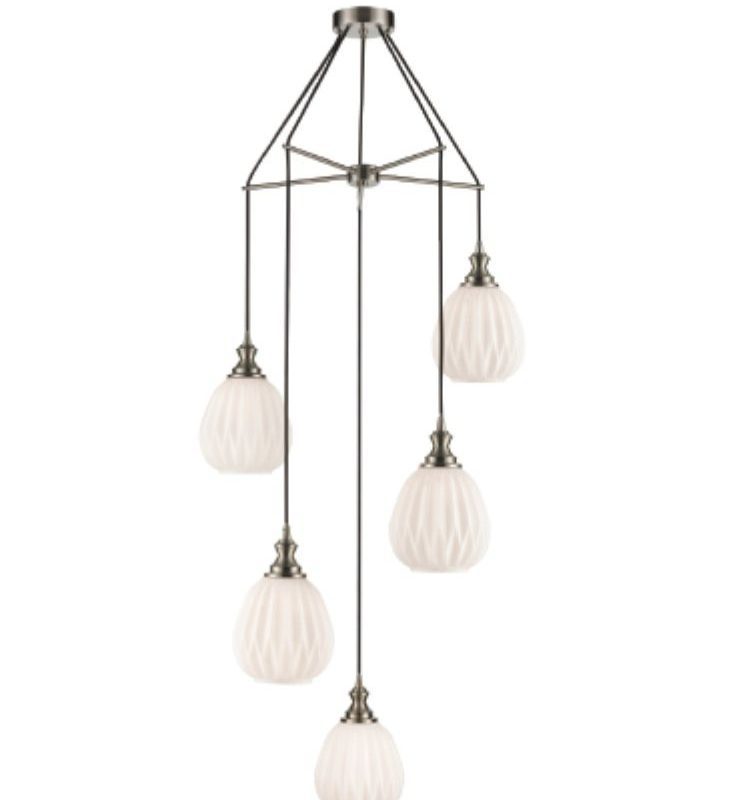 Stairwell Lighting | Spiral Pendant 5 Lights