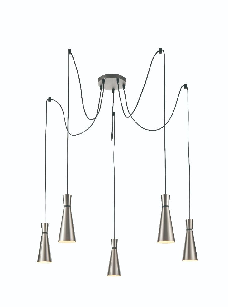 Kitchen Island Pendant Lights | Cluster Pendant Satin Nickel
