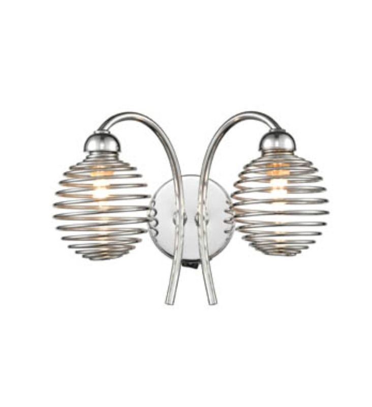 Franklite FL2433/2 Bounce 2 Light Chrome Wall Light