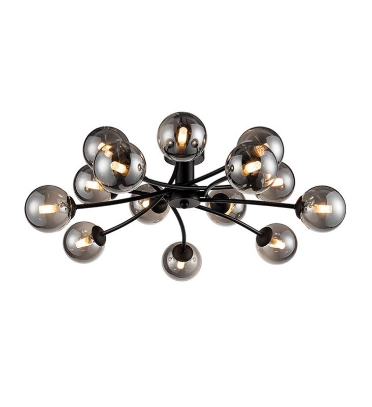 Black Ceiling Lights | Black 14Lt Ceiling Light