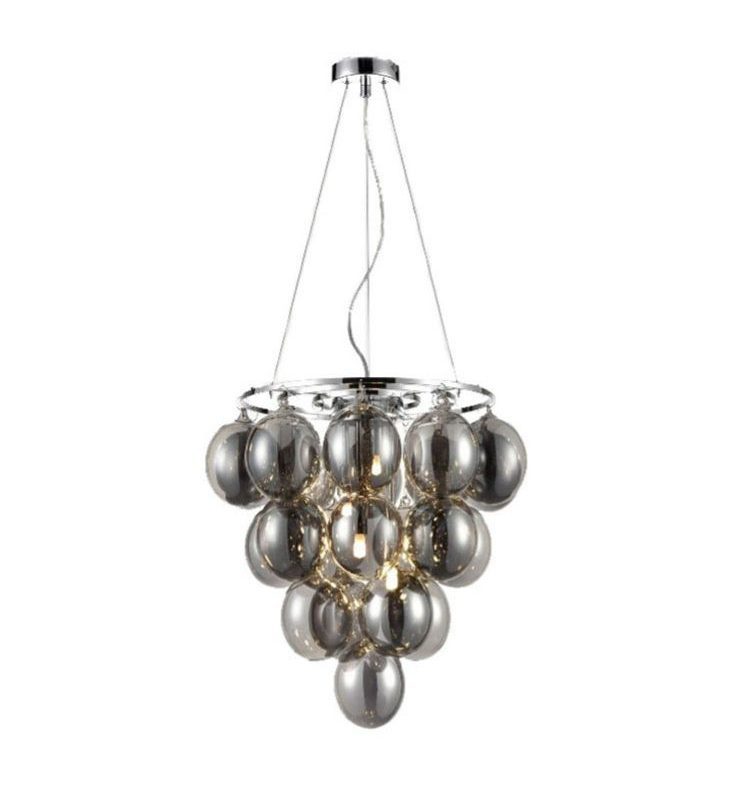 Franklite FL2458-4 Bubbles 4 Light Ceiling Pendant Chrome