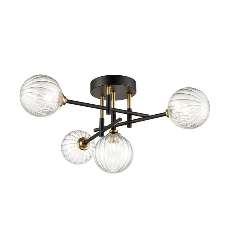 Black Ceiling Lights | Black/Brass Ceiling Light