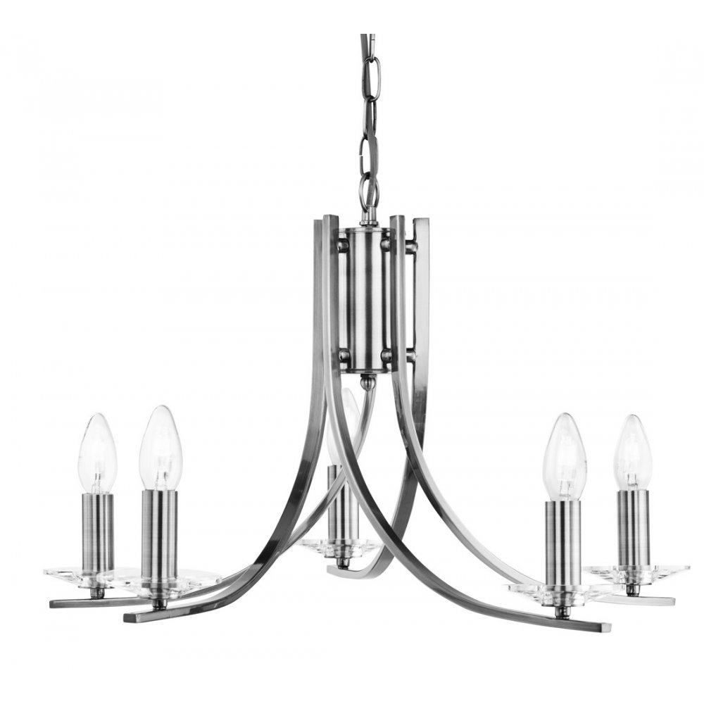 Modern Chandelier | Aspire 5lt Polished Chrome