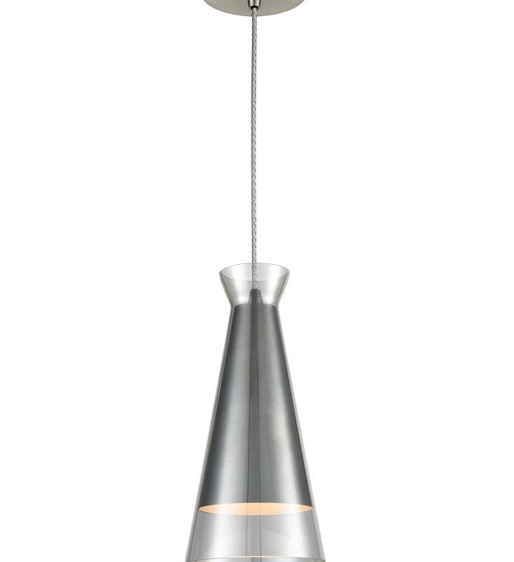 Taper pendant  Grey glass