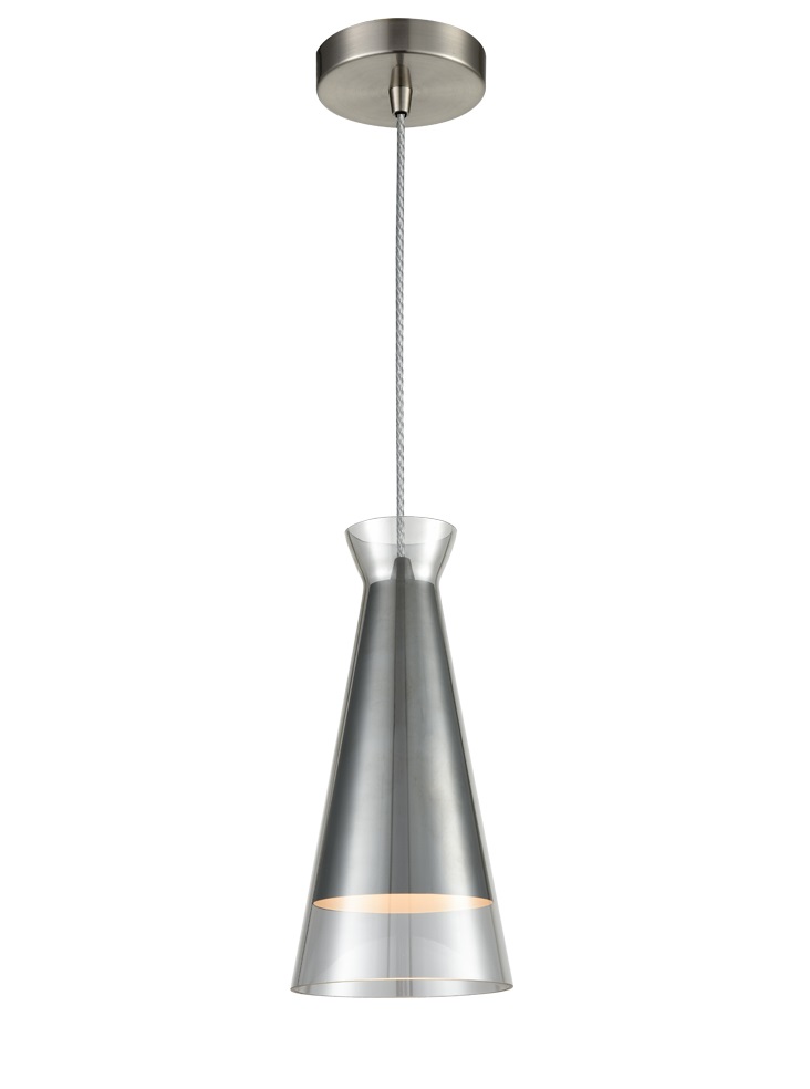 Taper pendant  Grey glass