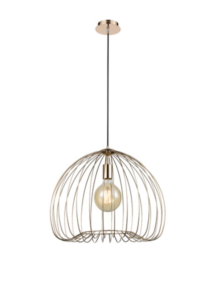 Wire strand Pendant Gold