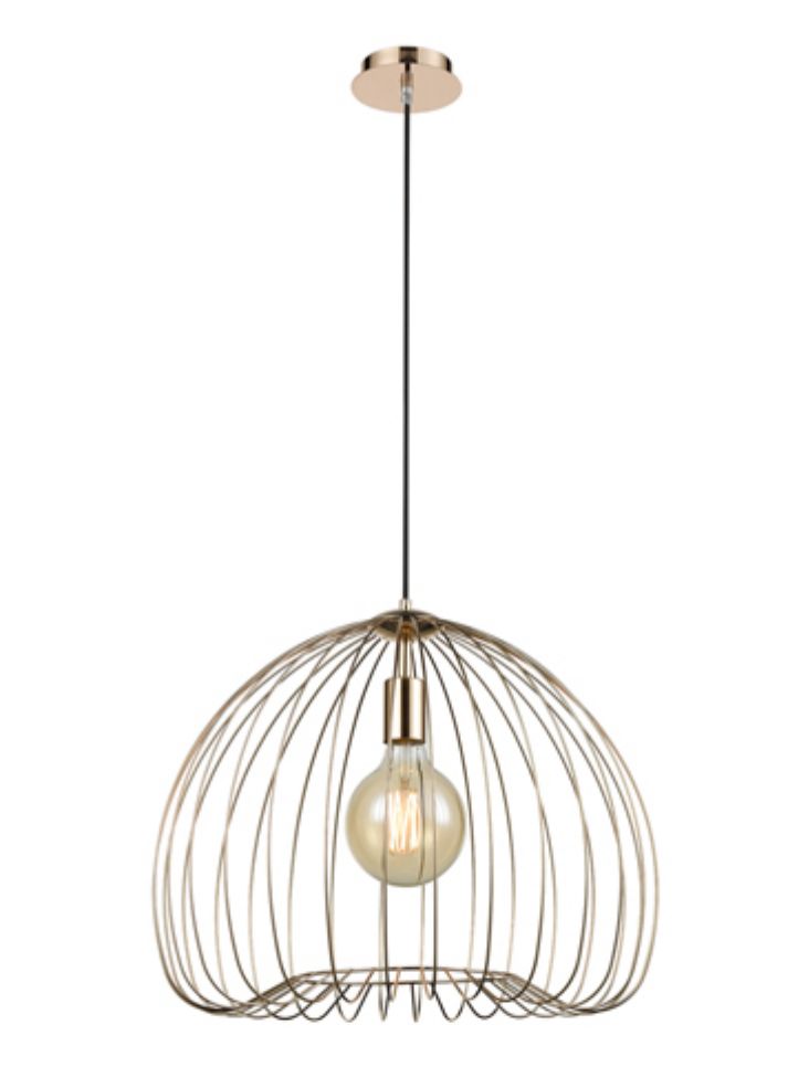 Wire frame Pendant Gold