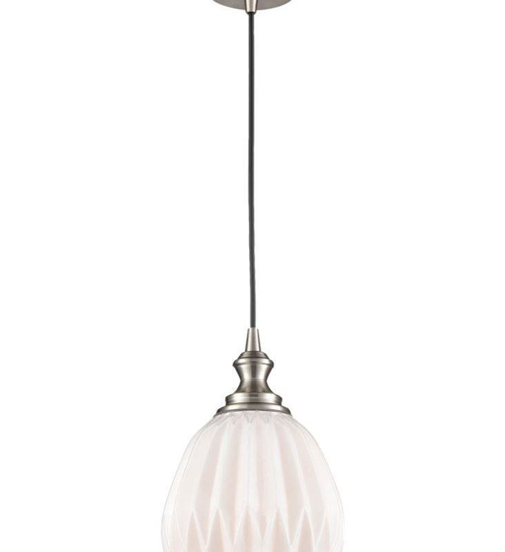 Single Pendant Satin Nickel